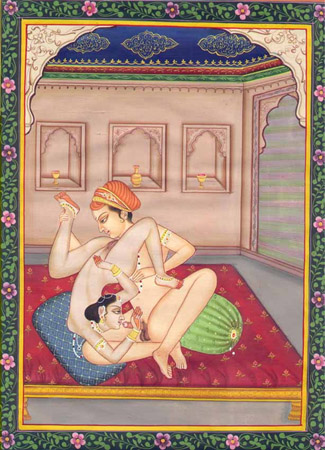 Kama Sutra illustration of 69, circa 19th Century