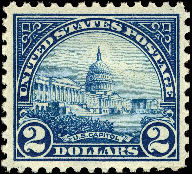 In 1922, the US Post Office featured the US Capitol on a US Postage stamp.