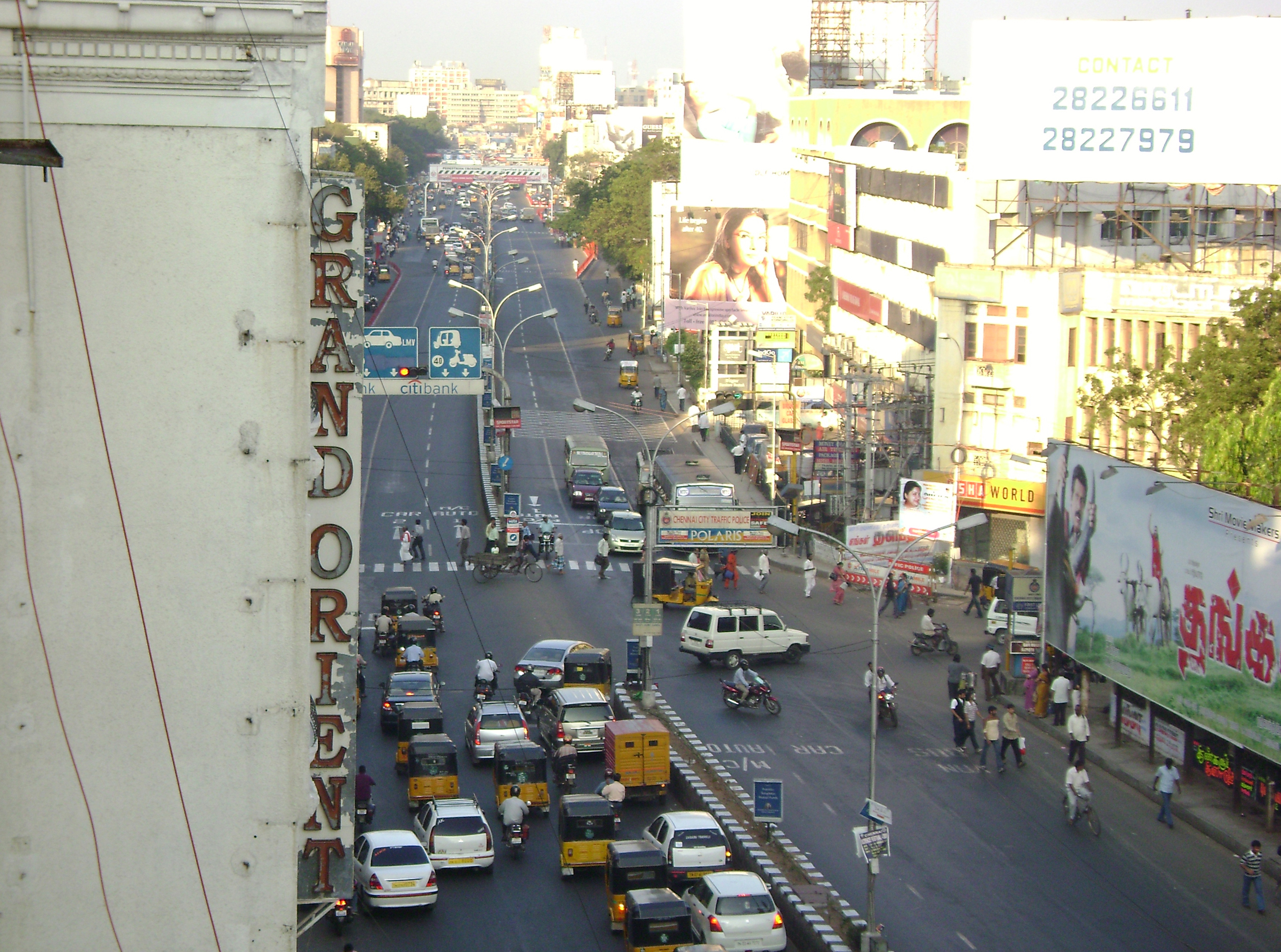 Anna Salai near old Anand Theater