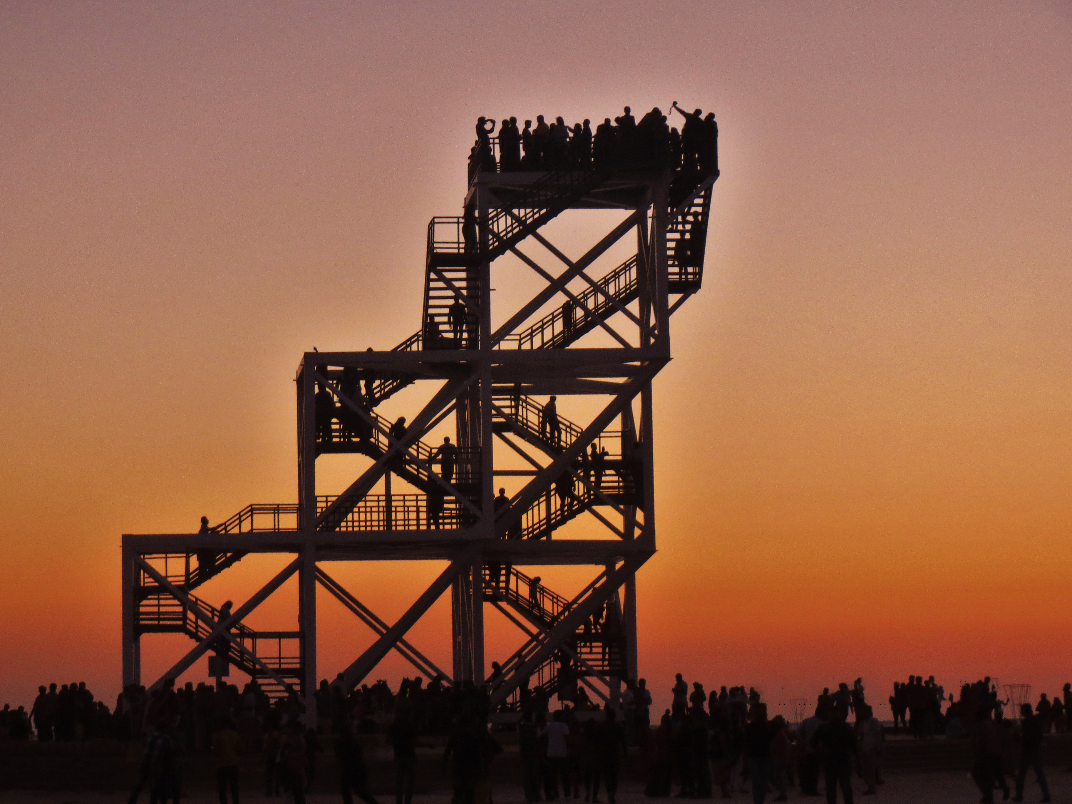 People enjoying Raan Utsav at Dhordo, Kutch
