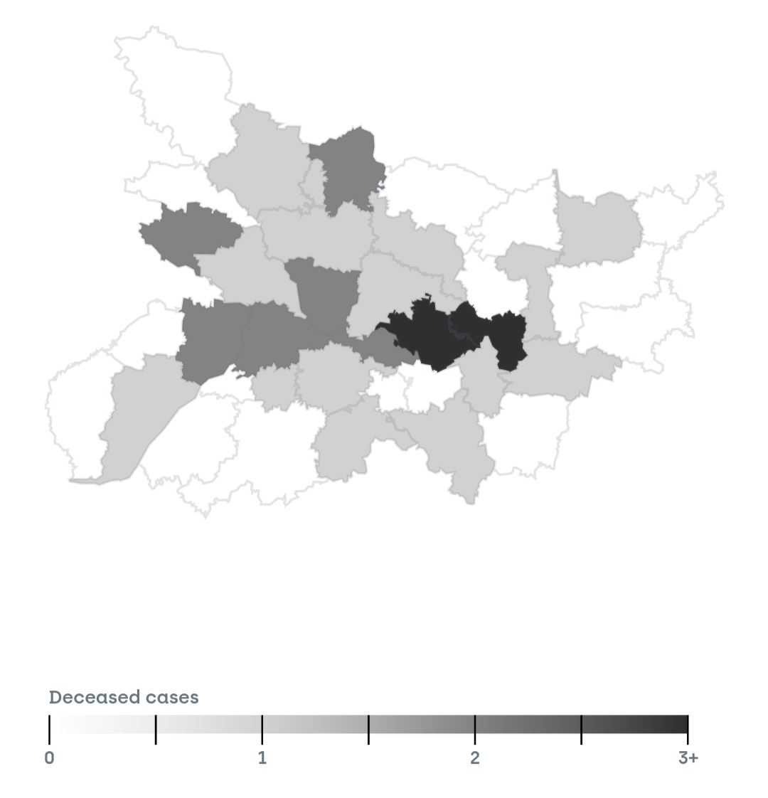No. Of Deaths as of 9 June 2020