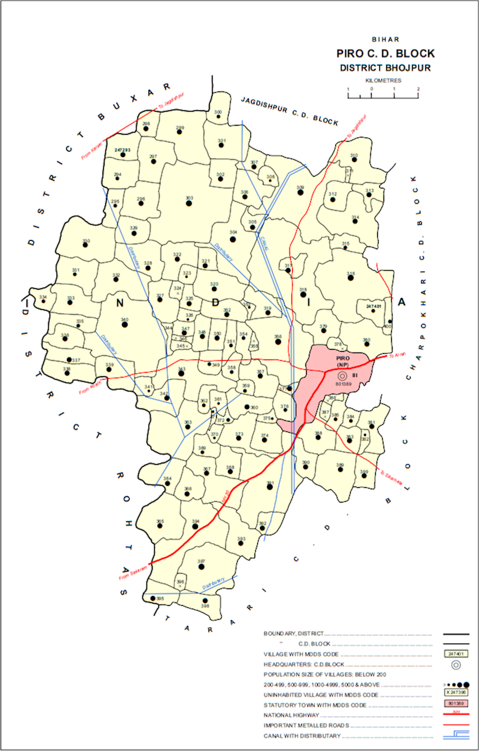 Location in Piro block