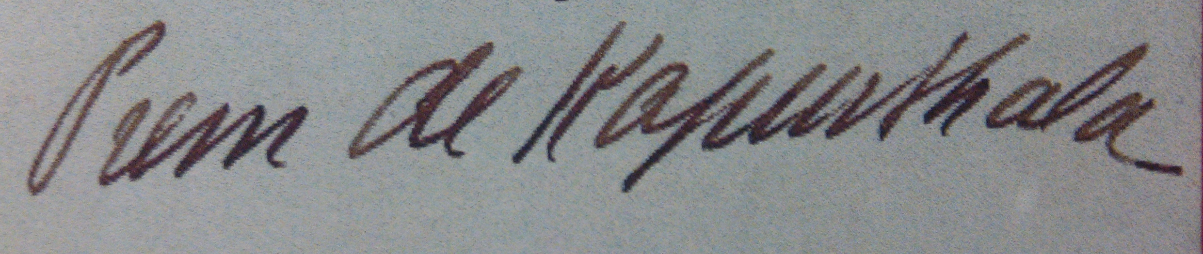 's signature