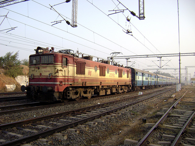 WAM 4 series loco 20491 from Vadodara Shed VSKP-Nanded Express