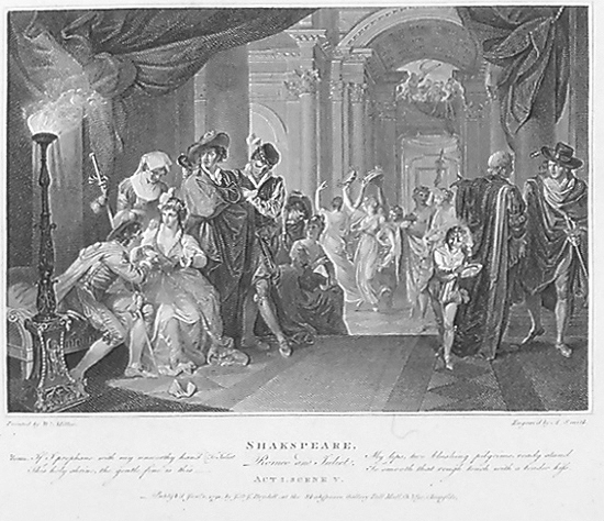 Act I scene 5: Romeo's first interview with Juliet