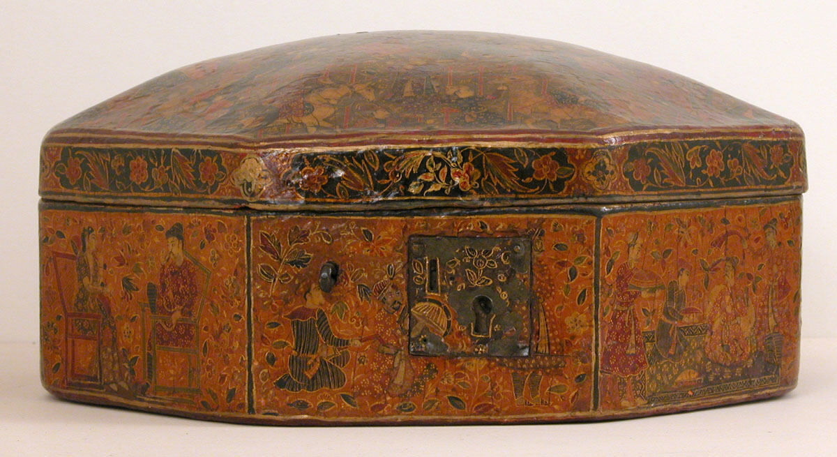 The figural decoration of this example shows a strong relationship to paintings of the 17th century.[102]