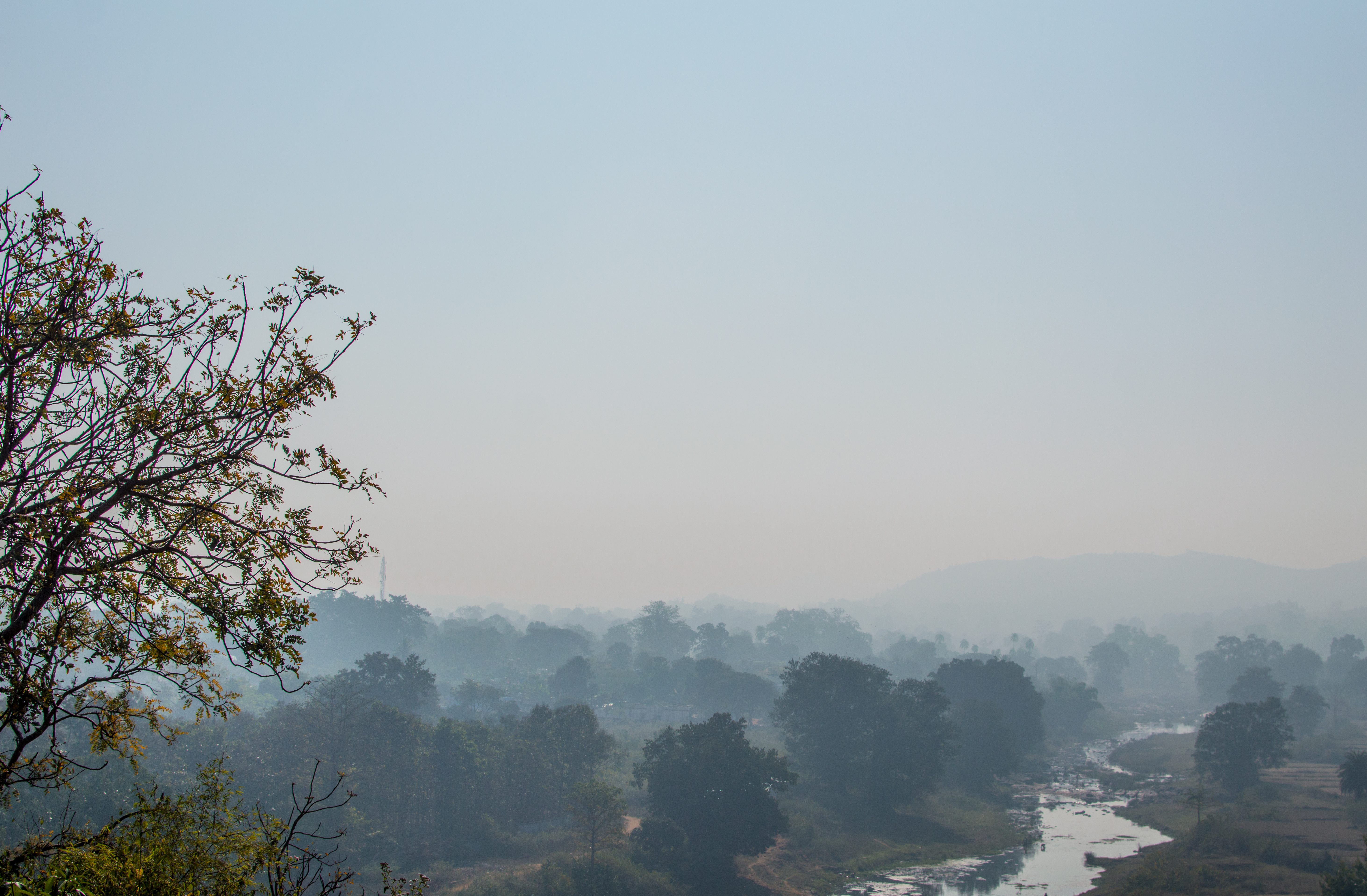 Misty view of Phulbani