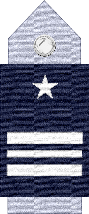 A FACh squadron commander's shoulder rank insignia.