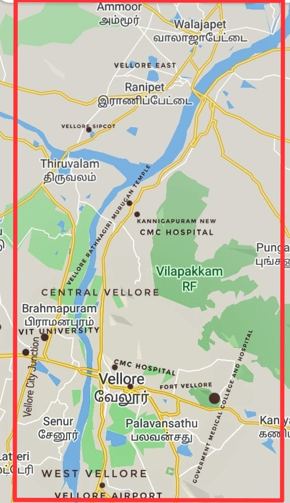 Vellore Metropolitan Area