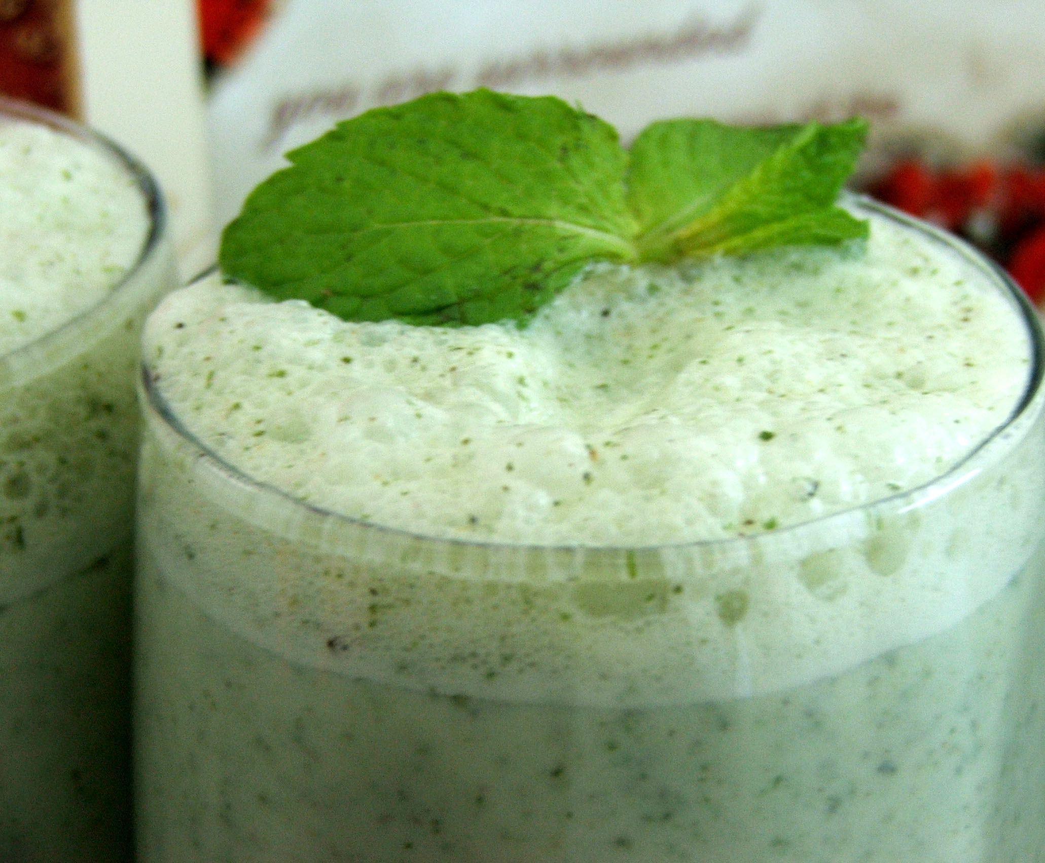 Mint salted lassi