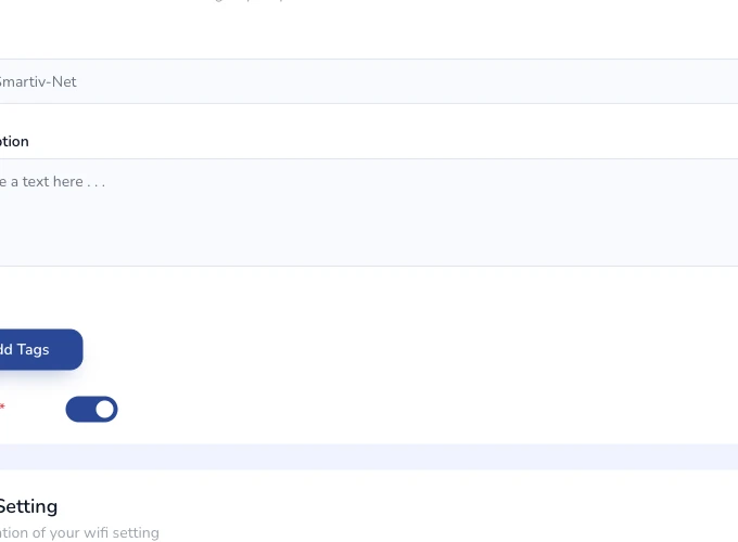 Close-up of the configuration form fields.