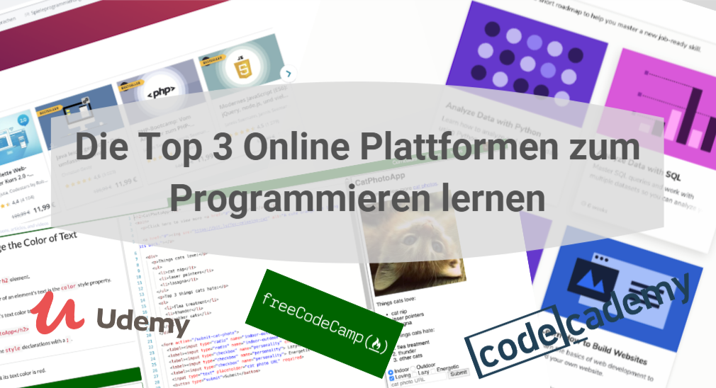 Die Top 3 Online Plattformen Zum Programmieren Lernen Smartninja Programmierkurse