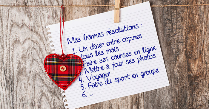 les bonnes résolutions 2018