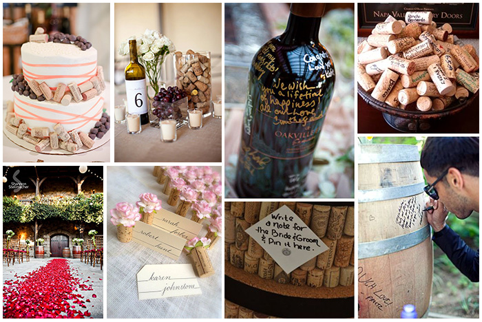 30 idées de décoration de mariage en extérieur thème vignoble