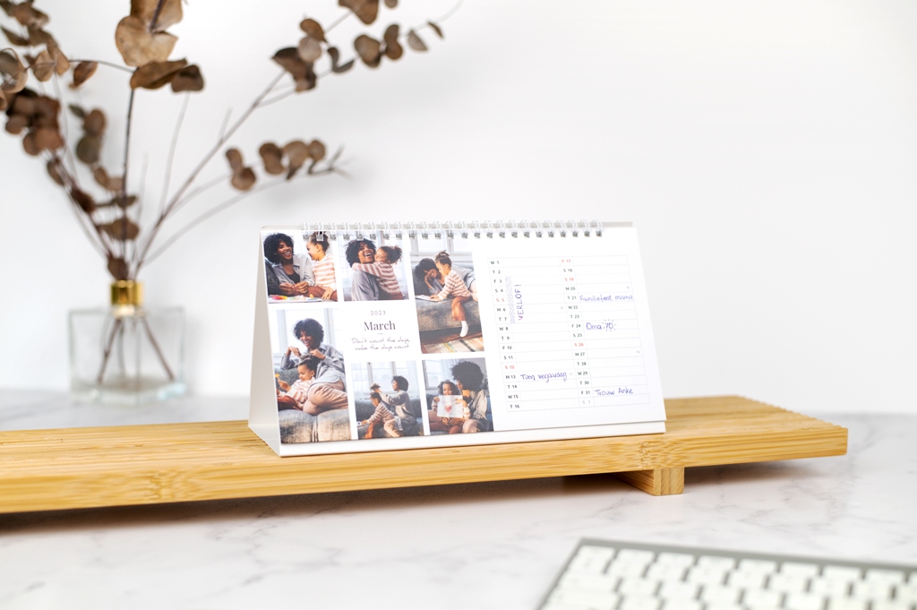 Calendrier de bureau personnalisé 2024 : inspiration