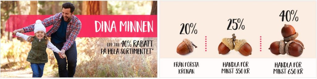 Upp till 40% rabatt