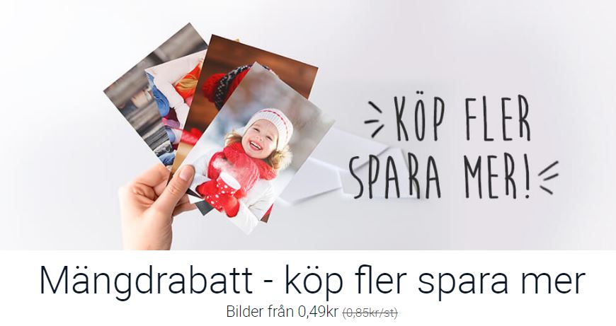 Mängdrabatt på bilder