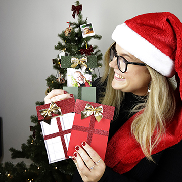 Sådan laver du et pop-up julekort med foto!