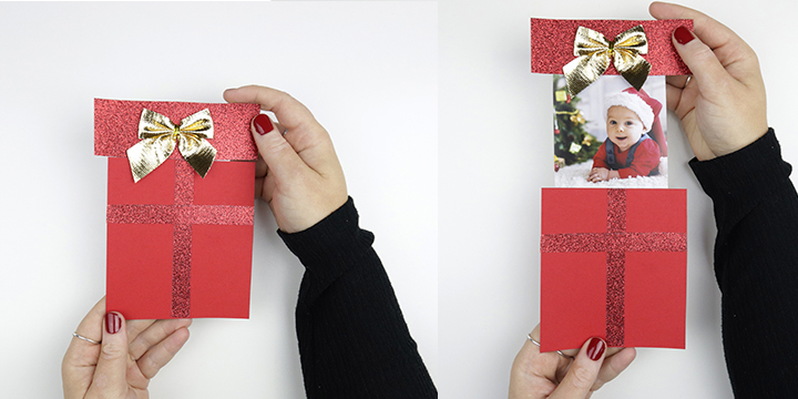 Sådan laver du et pop-up julekort med foto!