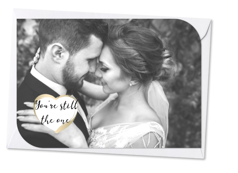 Jolie carte remplie d'amour pour un anniversaire de mariage