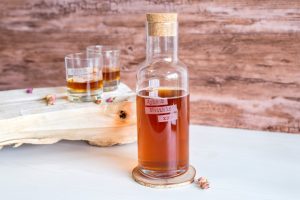 Bouteille personnalisée et verres à whisky gravés