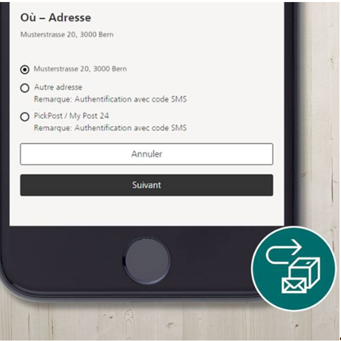 Livraison de mon colis smartphoto à une autre adresse