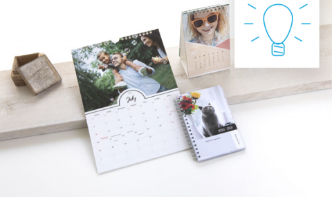 Crée un calendrier ou un agenda photo personnalisé avec tes événements!