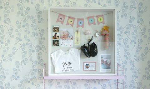 Cadre de naissance DIY – ou comment sublimer les premiers souvenirs de bébé!