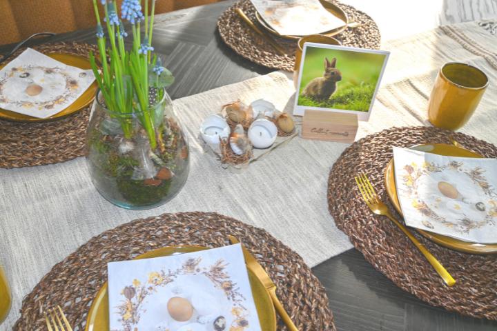 Jolie déco de table pour Pâques