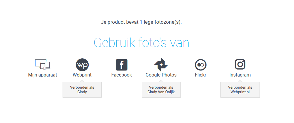 upload je foto's