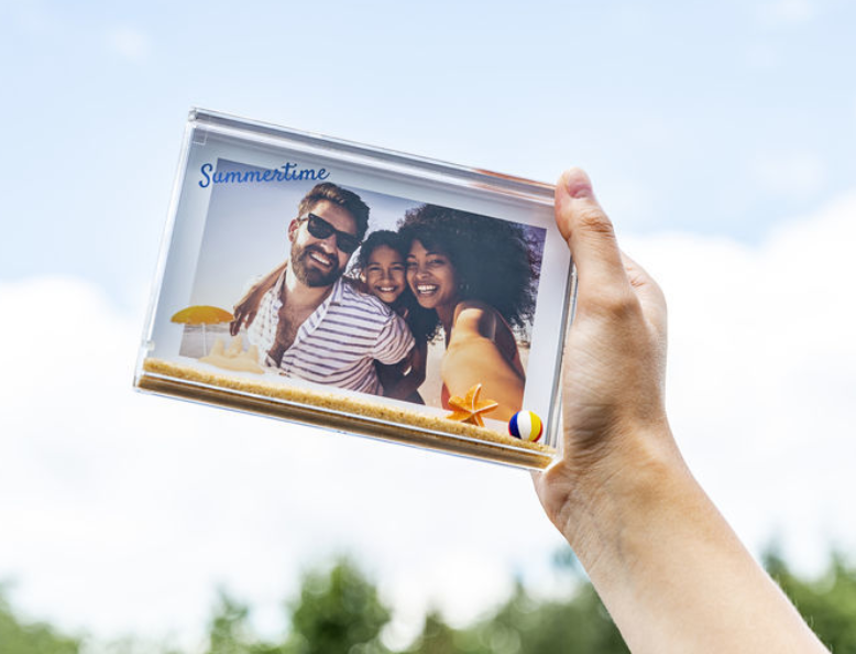 Fotoblok met zand