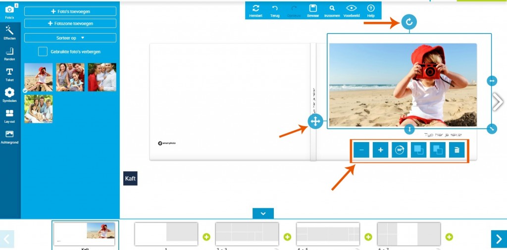 fotoboek foto bewerken