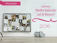 Fotokalender 2016: welke kalender heb ik nodig?