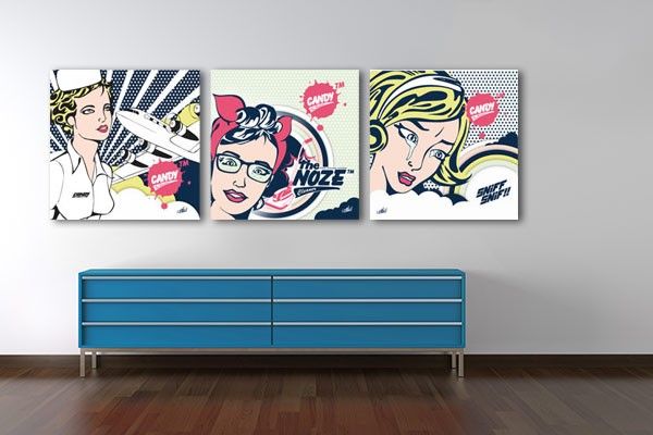 canvas 3luik pop art