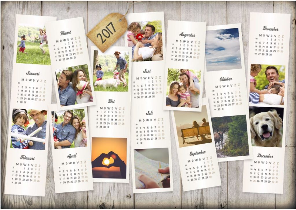 Jaarplanner met foto's