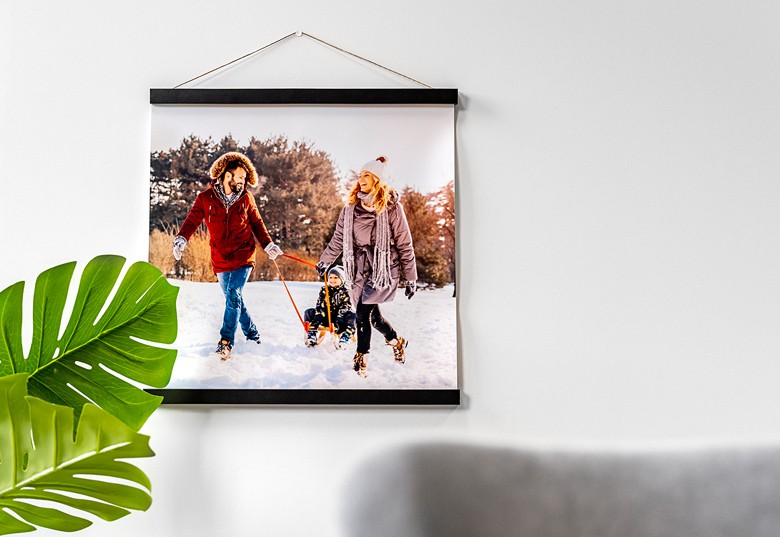 Poster met magnetische hanger smartphoto.be