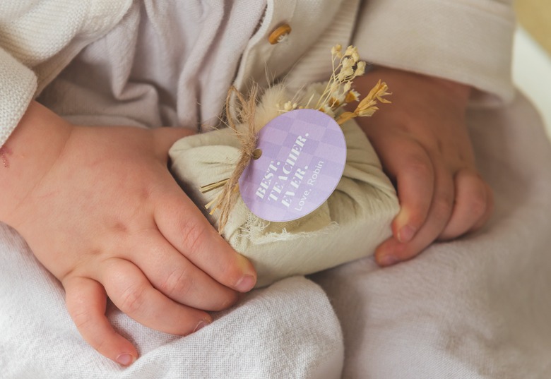 Zeepjes cadeau juf meester