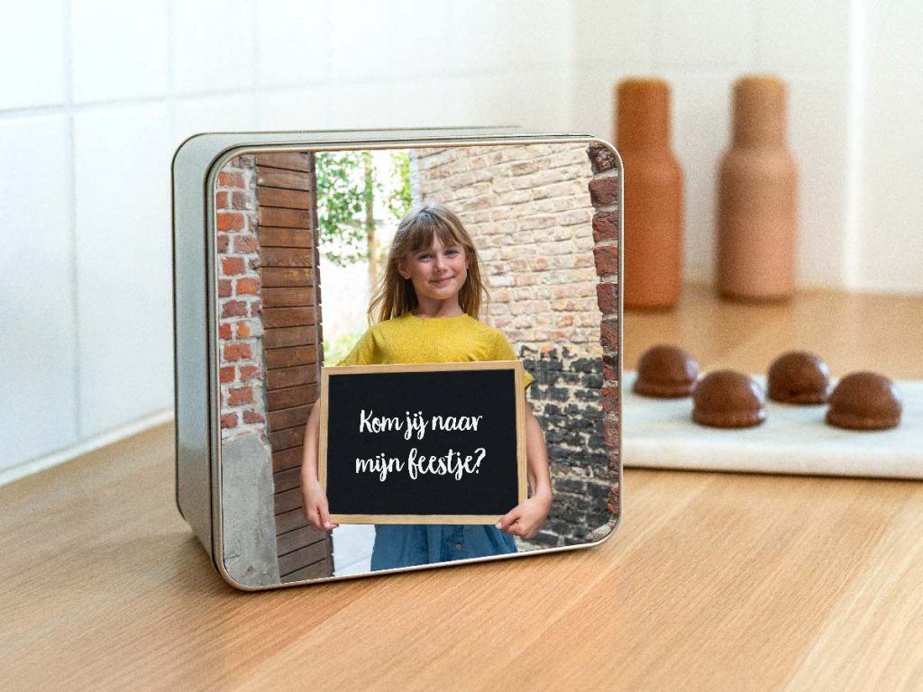 Koekjesdoos met video via Augmented Reality