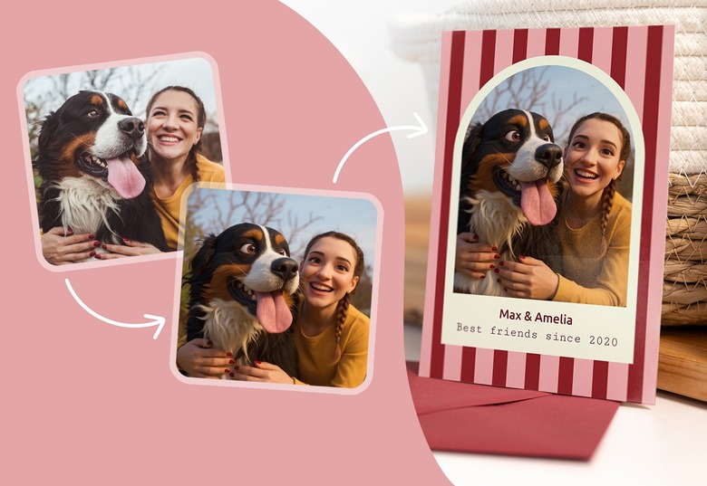 Kerstkaart met AI foto