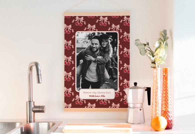 Poster met magnetische hanger voor valentijn