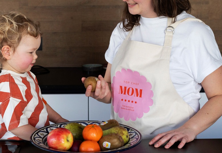 Gepersonaliseerde keukenschort voor moederdag
