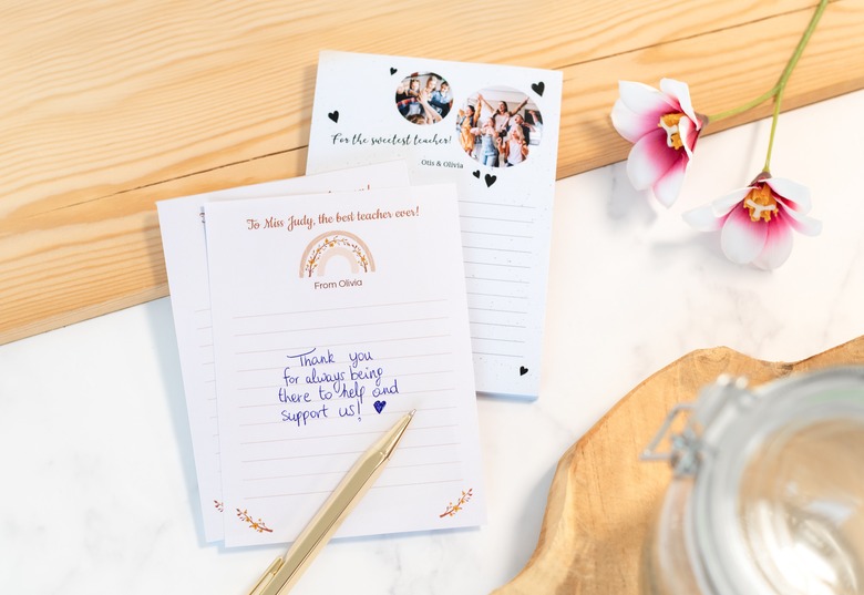 Gepersonaliseerde memopad cadeau juf of meester