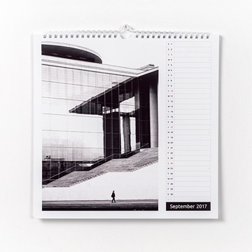 Black white street photography calendar