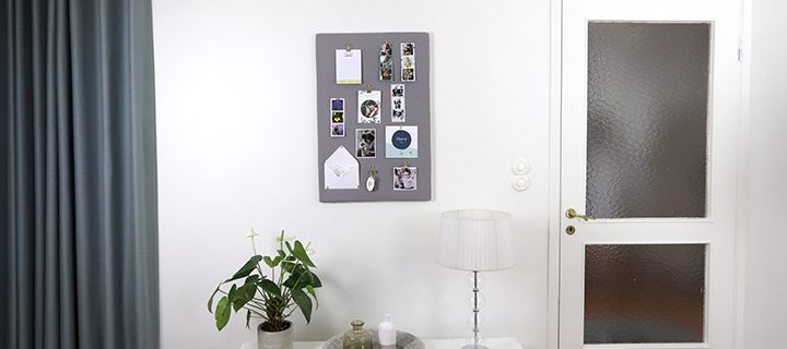 DIY VIDEO – How to make a DIY Noticeboard from a photo canvas!