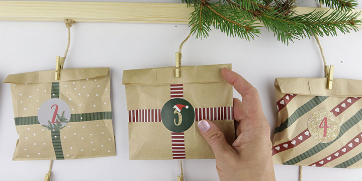 Make your own advent calendar - fill with puzzle pieces!