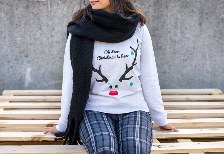 sweater personnalisable texte/ photo