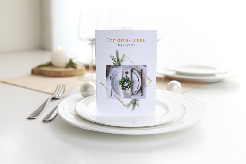 carte menus - menus de Noël 