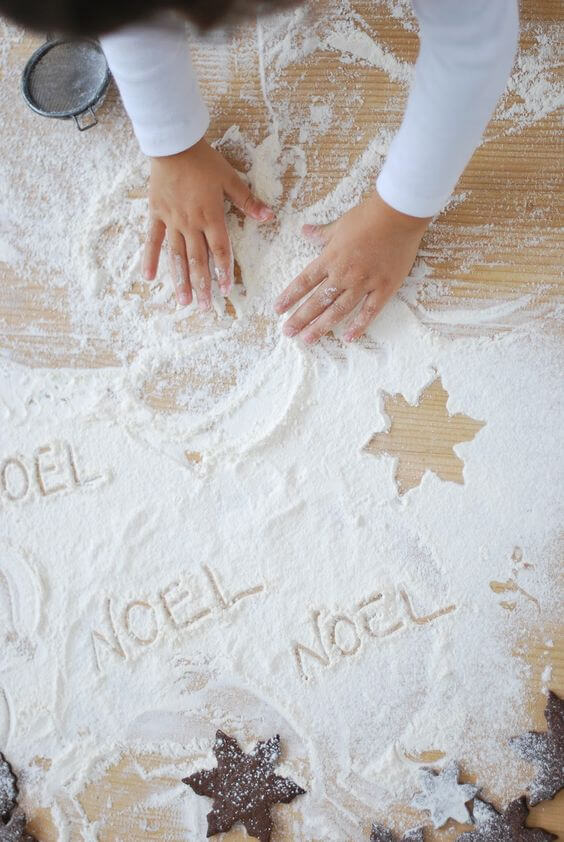 Photo de Noël originale pour votre carte de voeux : des petits mots