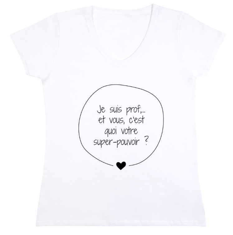 T-shirt personnalisé smartphoto, idée cadeau institutrice