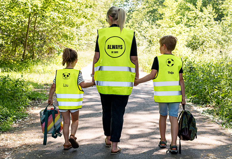 Gilet réfléchissant personnalisé enfants